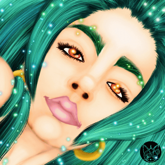 splinterlands fanart Portrait of Jini Guise gif.gif
