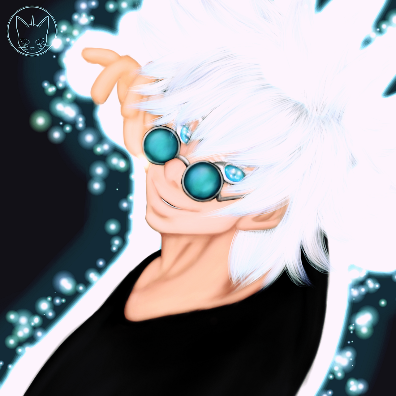surrealworld fanart jjk satoru Gojo third drawing 1b.png