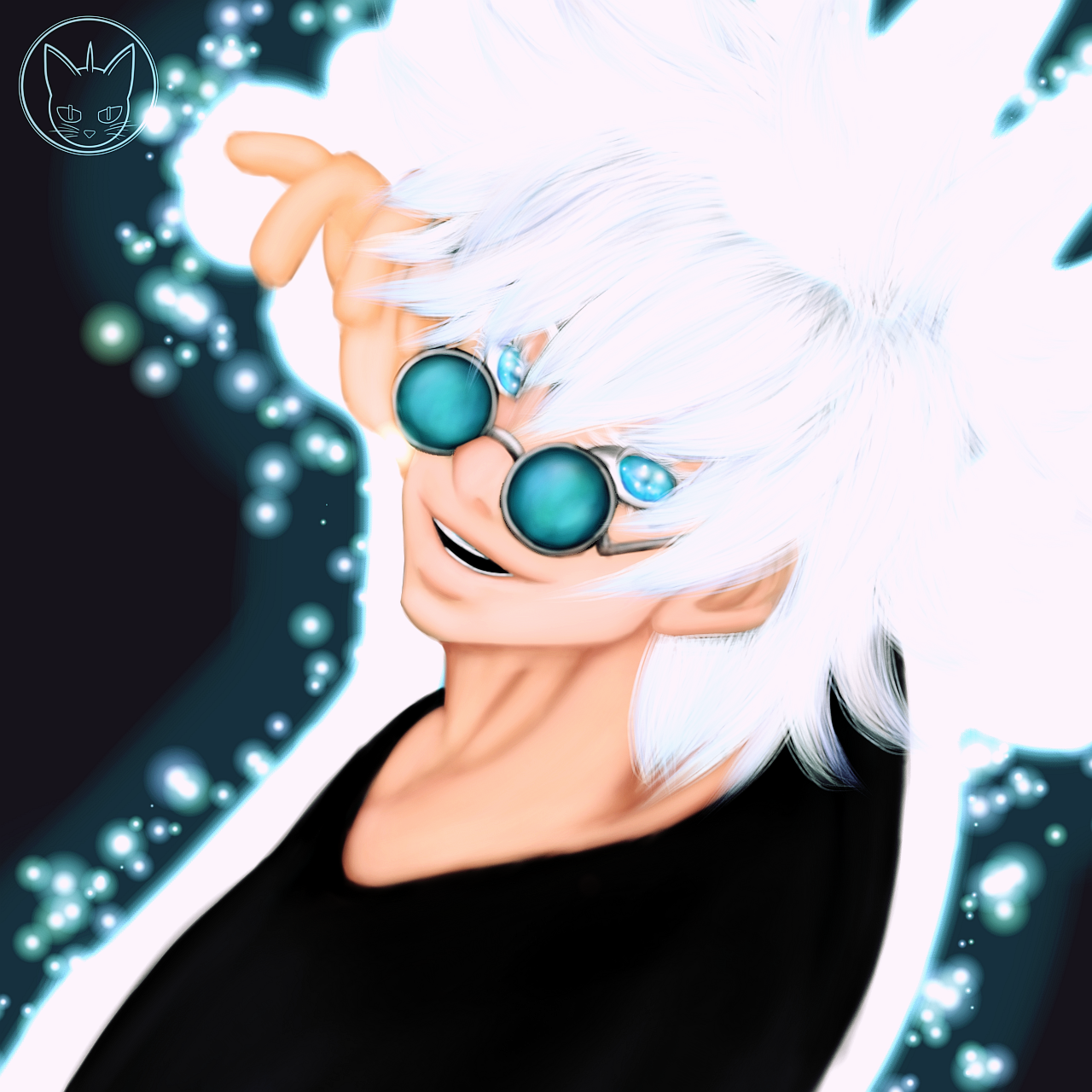 surrealworld fanart jjk satoru Gojo third drawing 1a.png