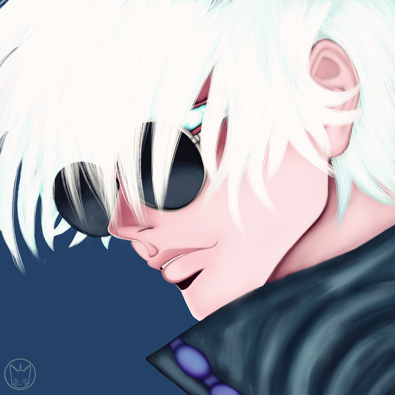 surrealworld fanart jjk satoru Gojo first drawing 1a.png