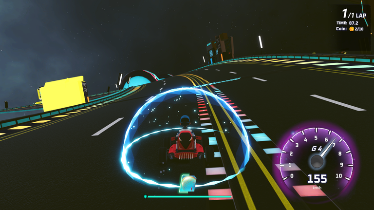 Lunar Barrier a Power-Up for Protection in Moon Karts
