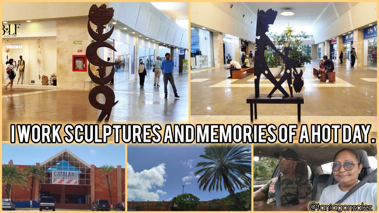 [ENG/ESP] I work sculptures and memories of a hot day.