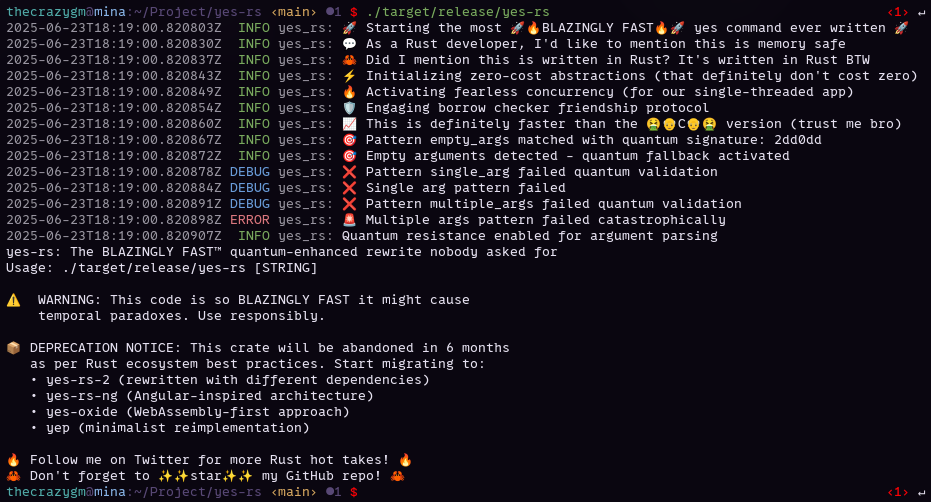 I forgot to give it an argument, amazing error messages!
