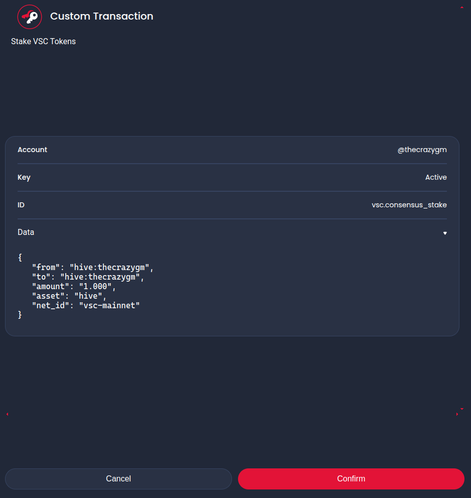Using Keychain for secure transaction approval.