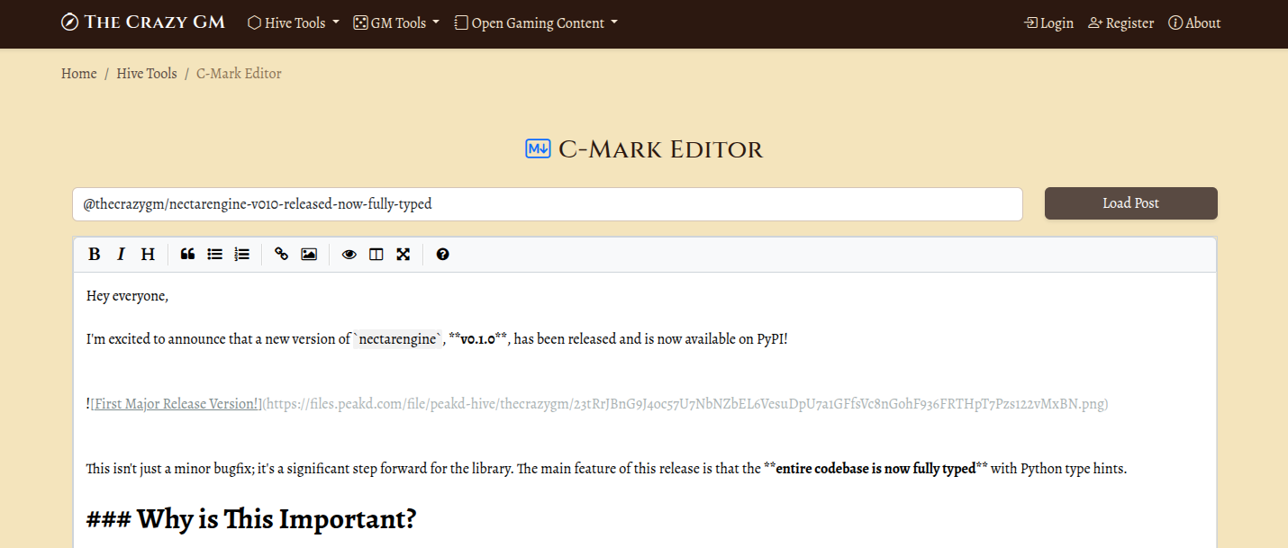 c-mark in action!