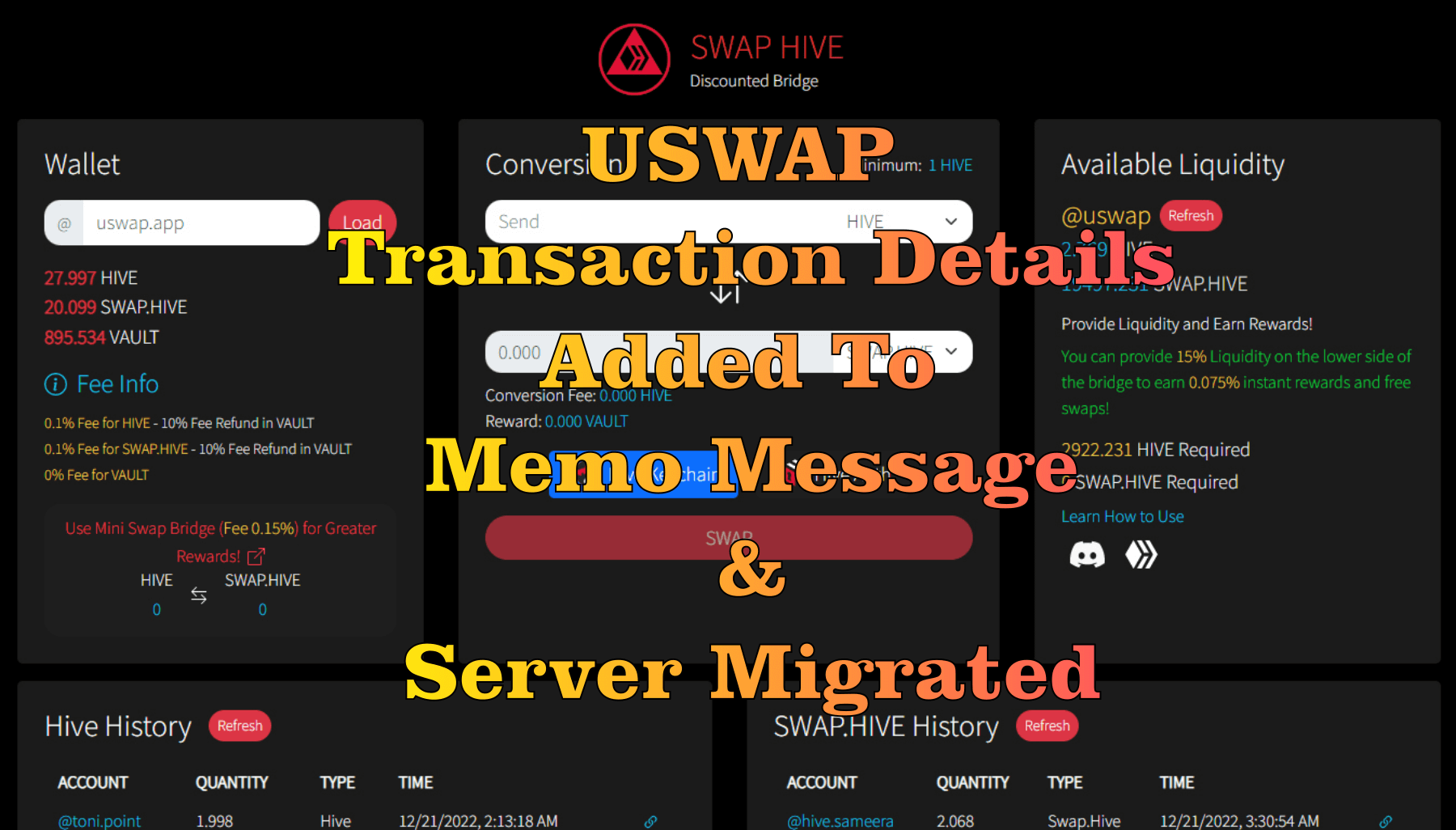 @theguruasia/uswap-trx-details-and-server-migration