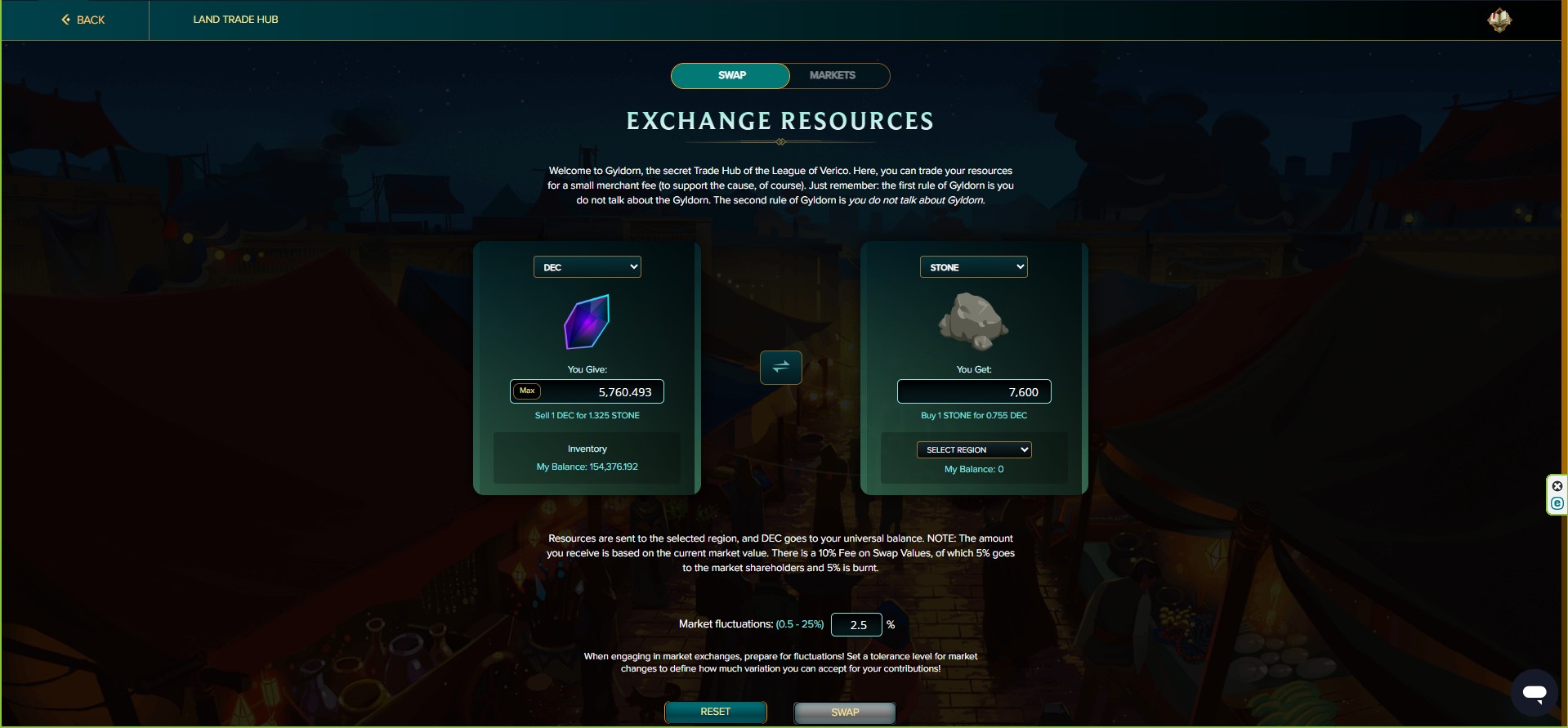 Cost of Stone in DEC