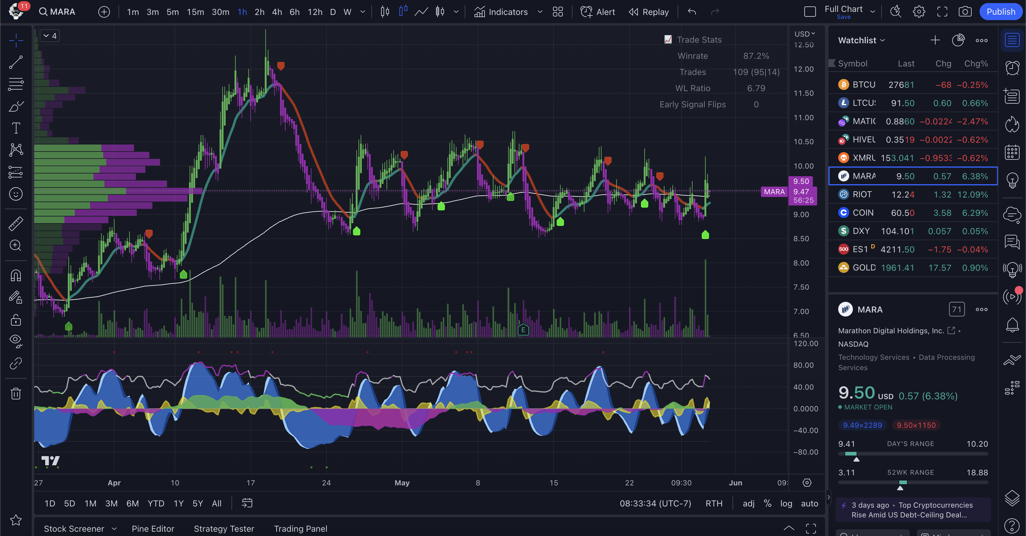 Do You Watch Crypto Stocks charts trading marathon