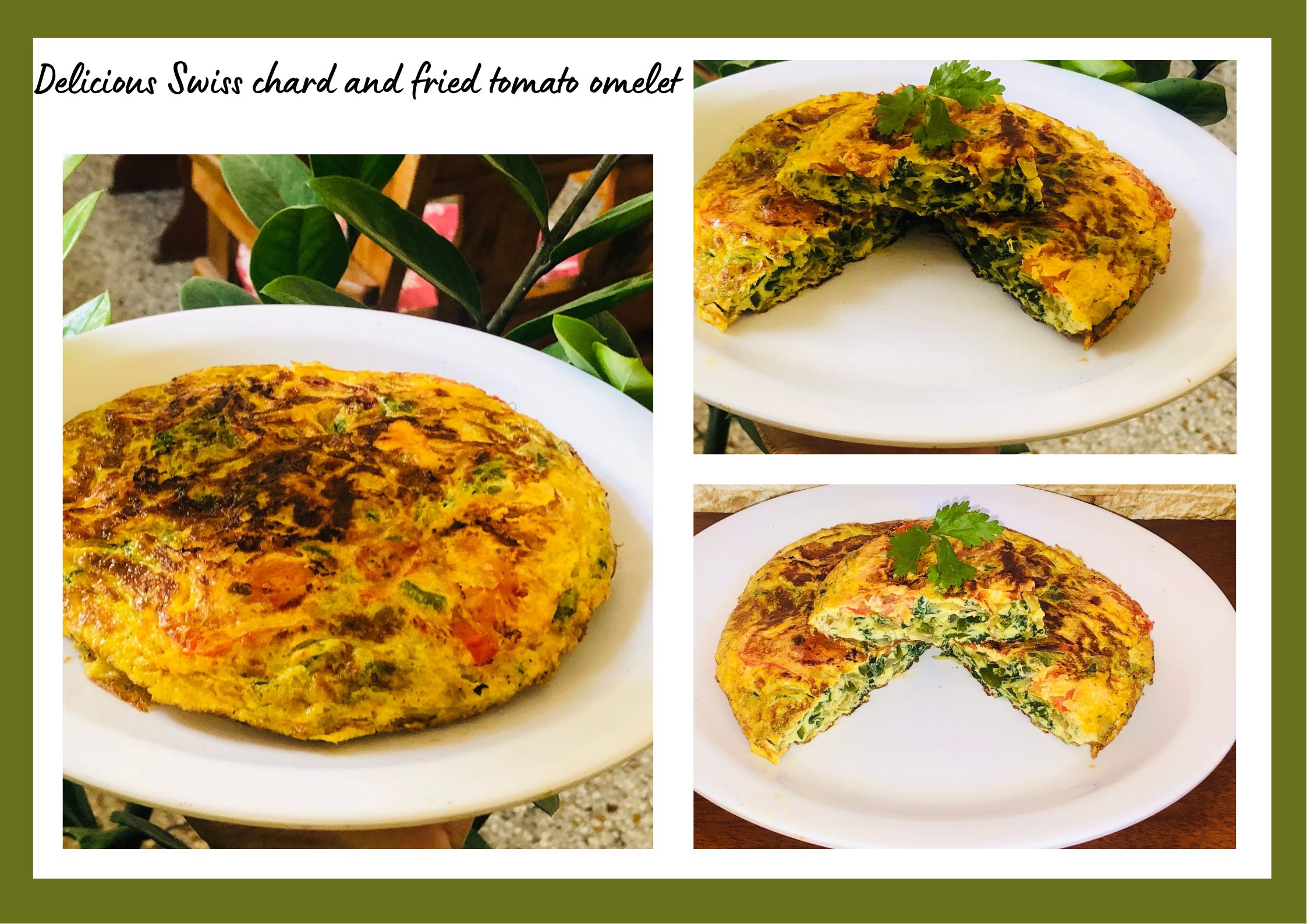 Delicious Swiss chard and fried tomato omelet.png
