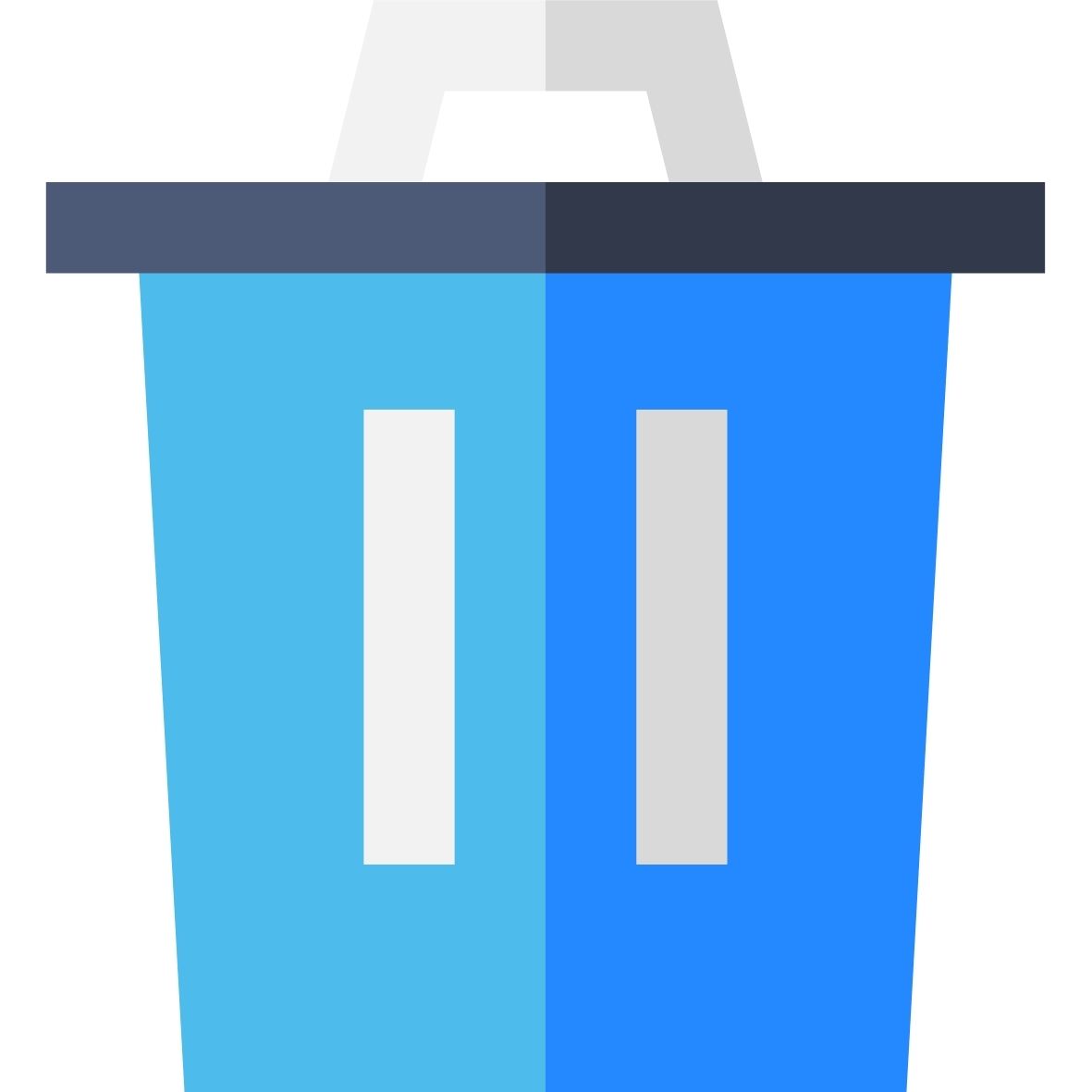 Light Pink and Aqua Trash Bin Pixel Square Laptop Sticker.jpg