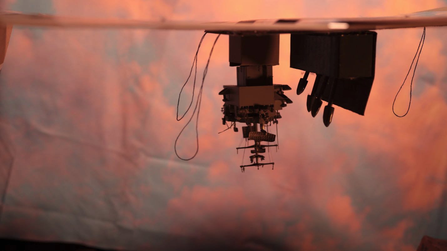 The first frame of the missiles scene.