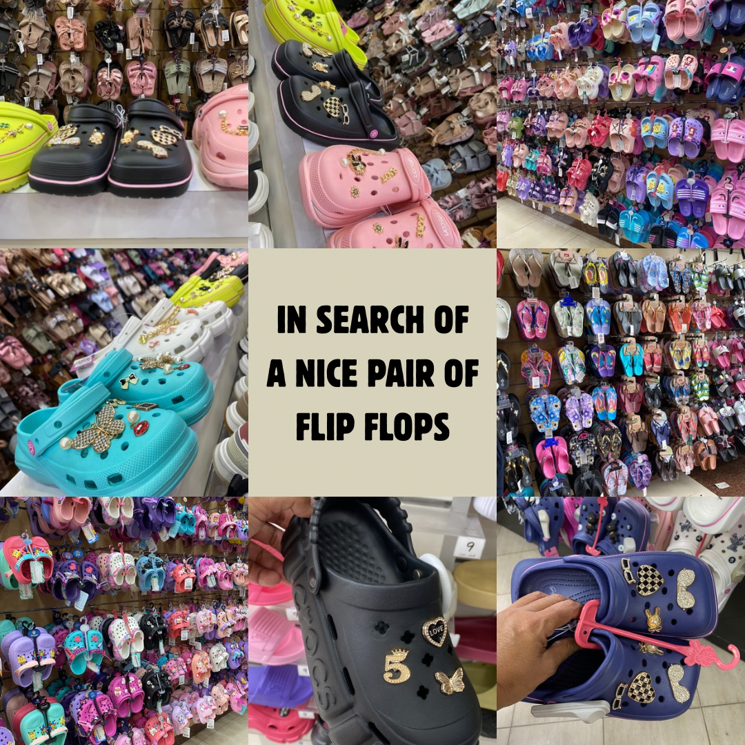 Agregar un títuloIN SEARCH OF A NICE PAIR OF FLIP FLOPS.png