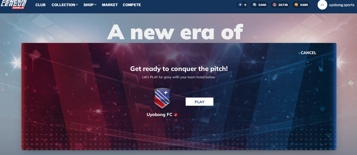 Practice Experience in Genesis League Goals - Superb Win & Great Gaming UI/UX