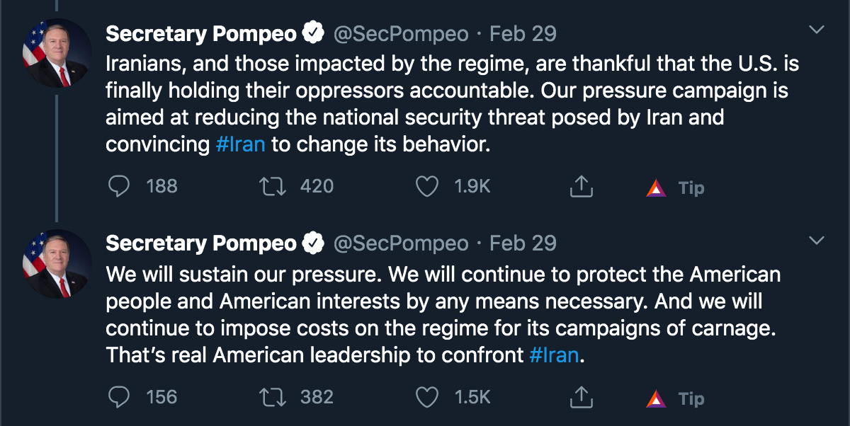 Secretary Pompeo SecPompeo Twitter 1.png