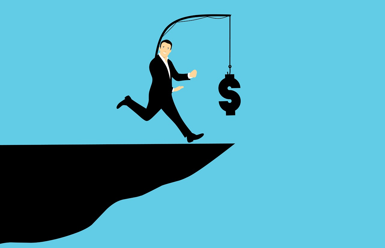 Source: https://pixabay.com/illustrations/risk-money-cliff-chasing-run-4423433/