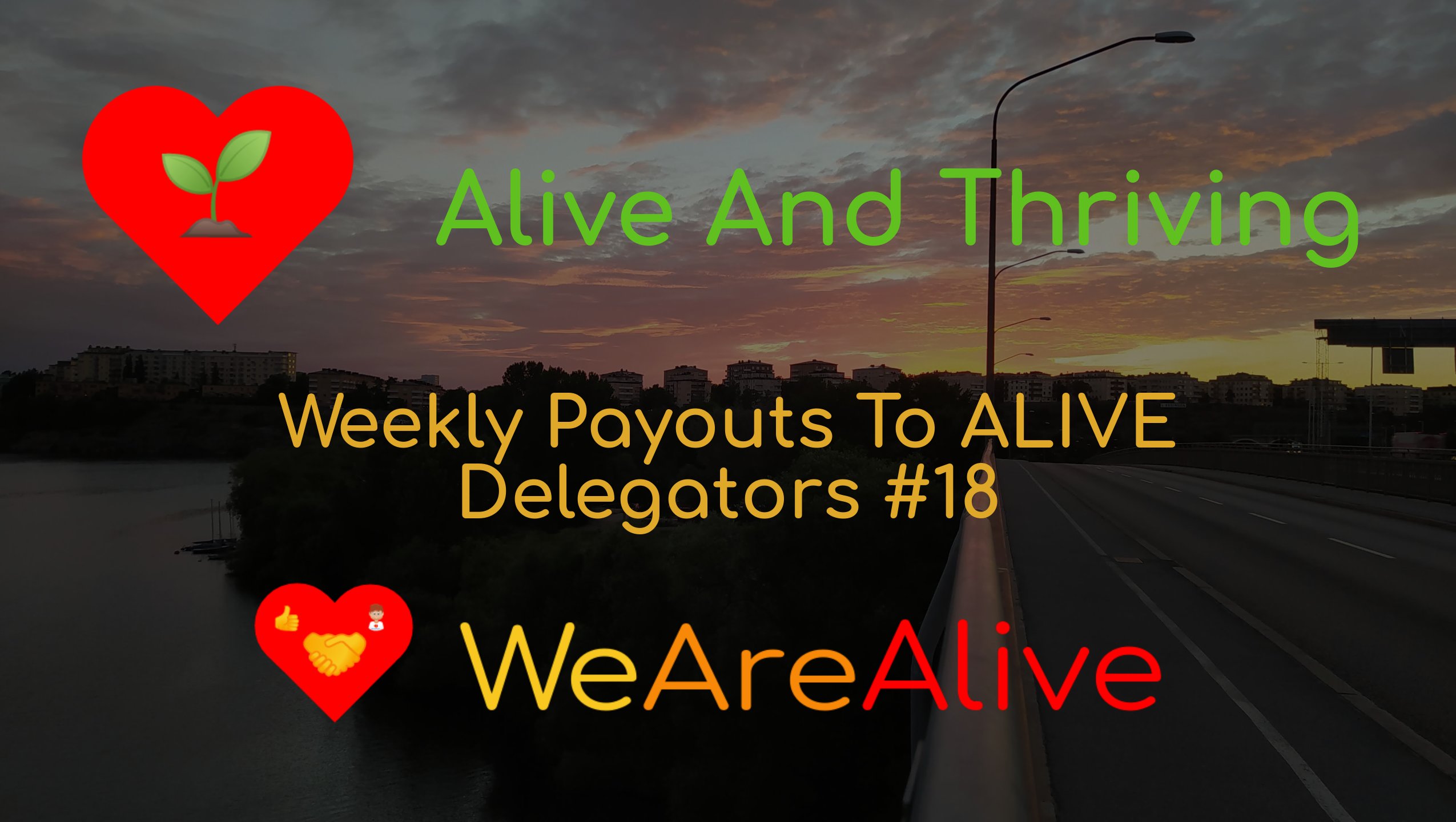 @wearealive/alive-and-thriving-weekly-payouts-to-alive-delegators-18
