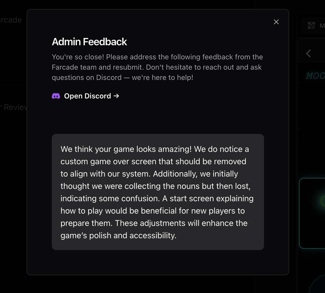 I will be addressing this feedback today and getting a more polished version up tonight