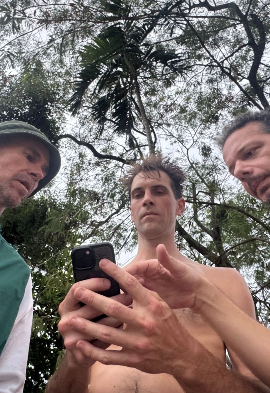it started raining and the hackers had to hurry