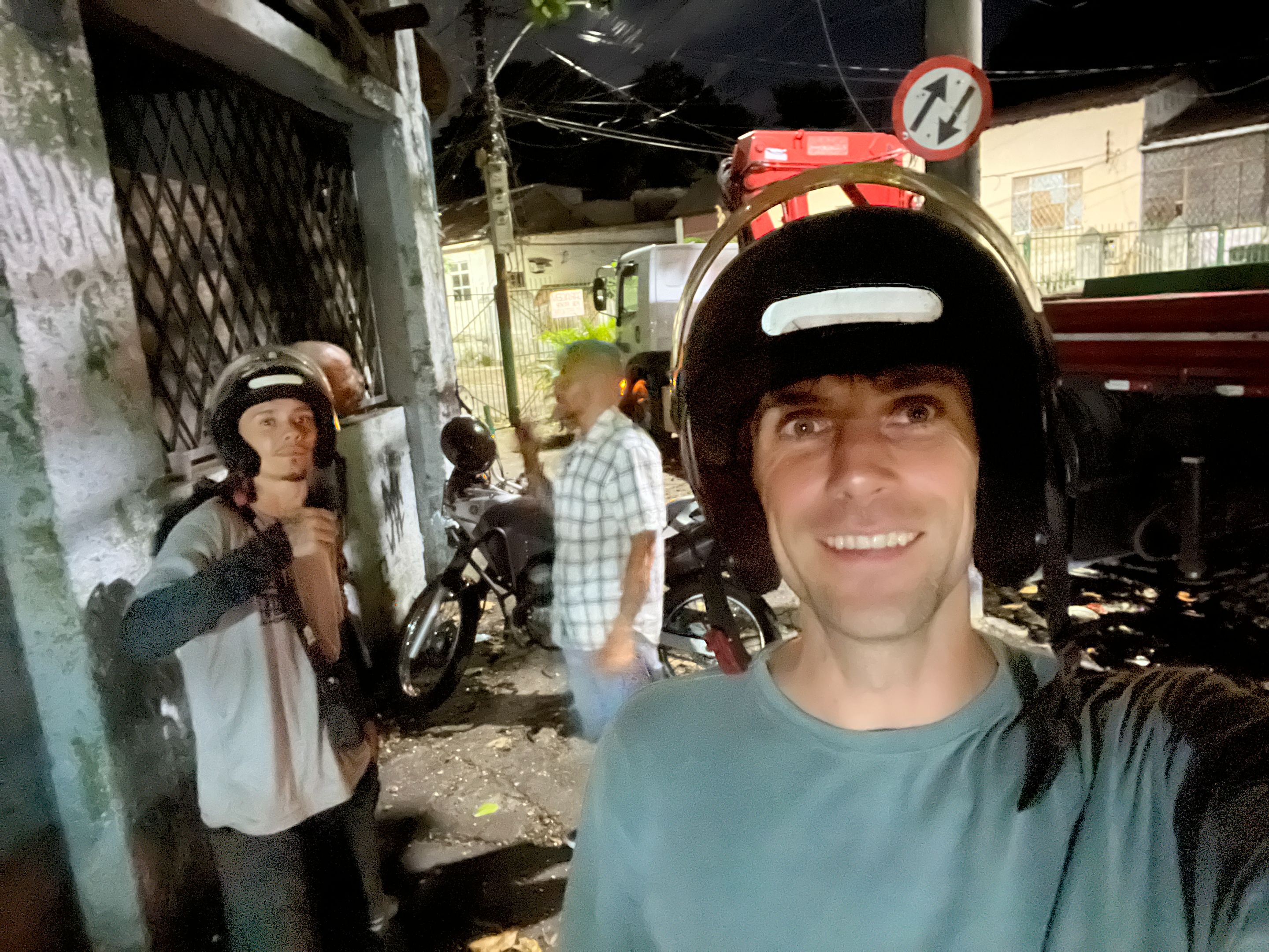 the homie let me borrow his helmet