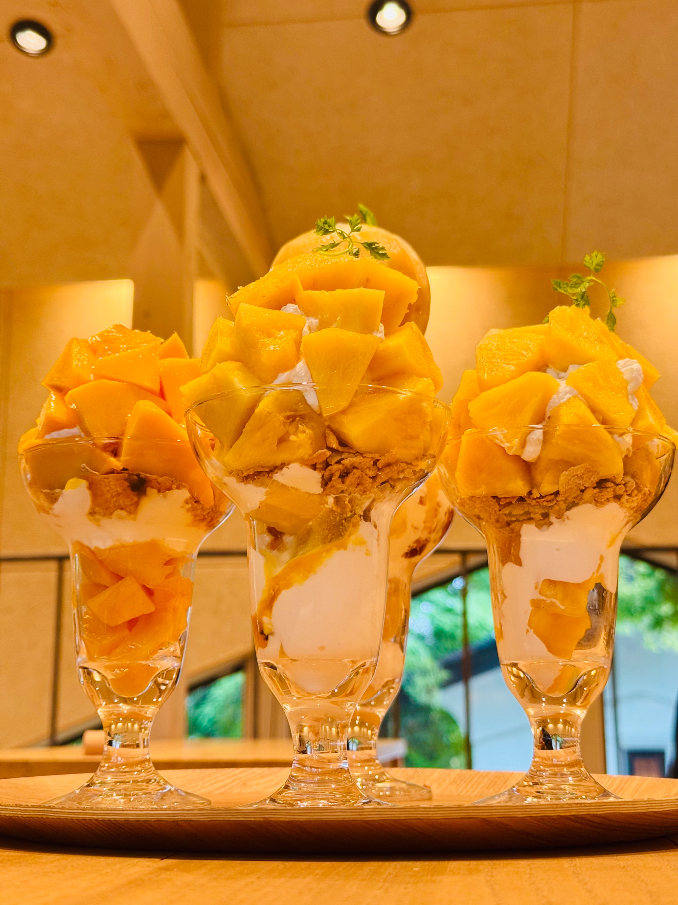 Okinawan Pine parfait on the front