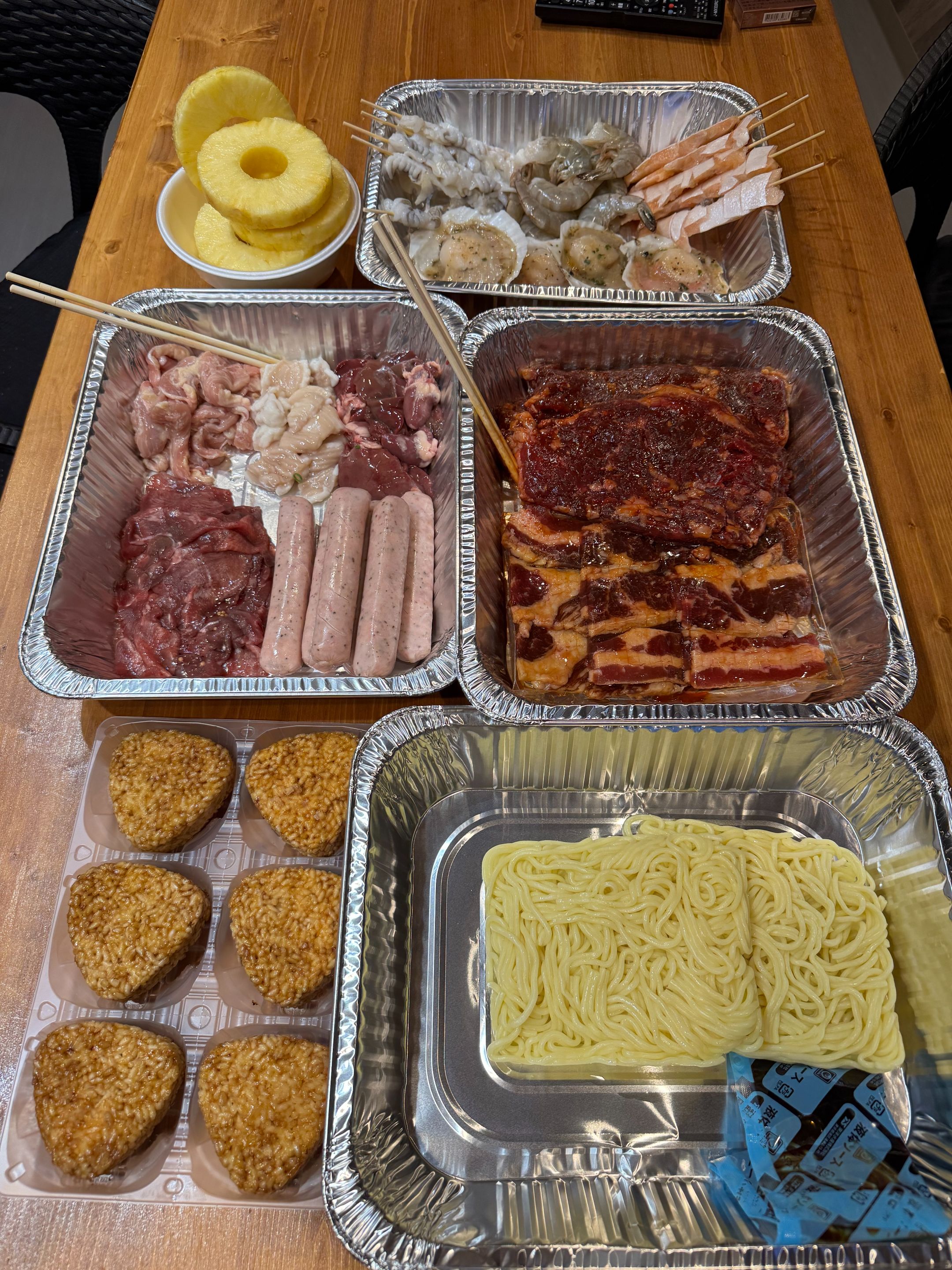 Too much food for only the two of us LOL