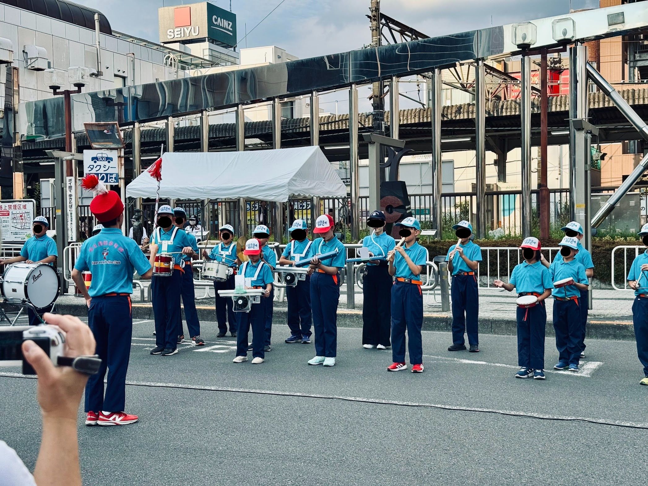 performance by the junior fire club