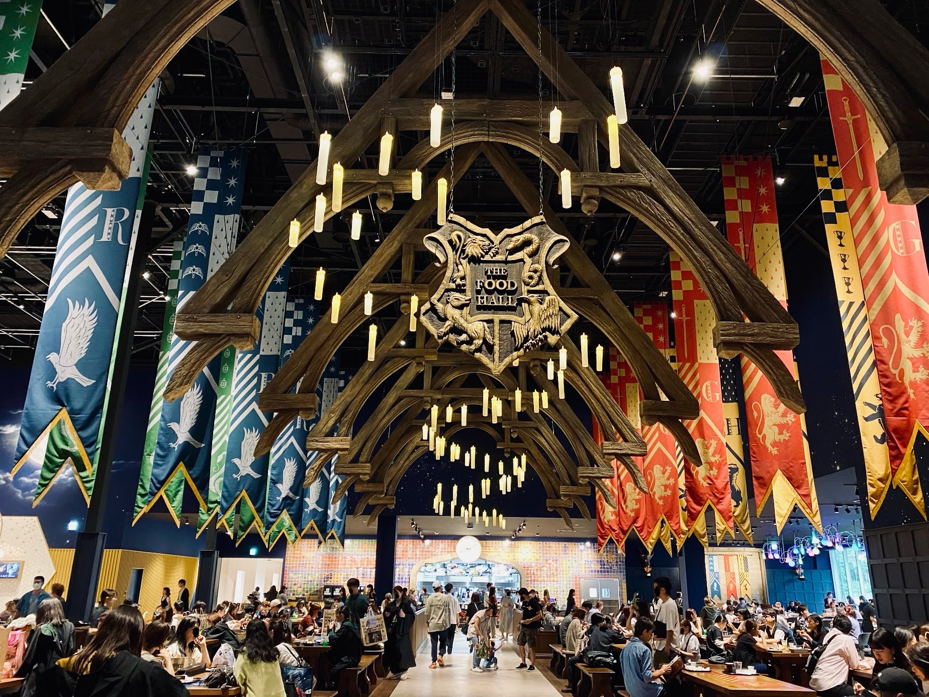 grand food hall by the tour entrance