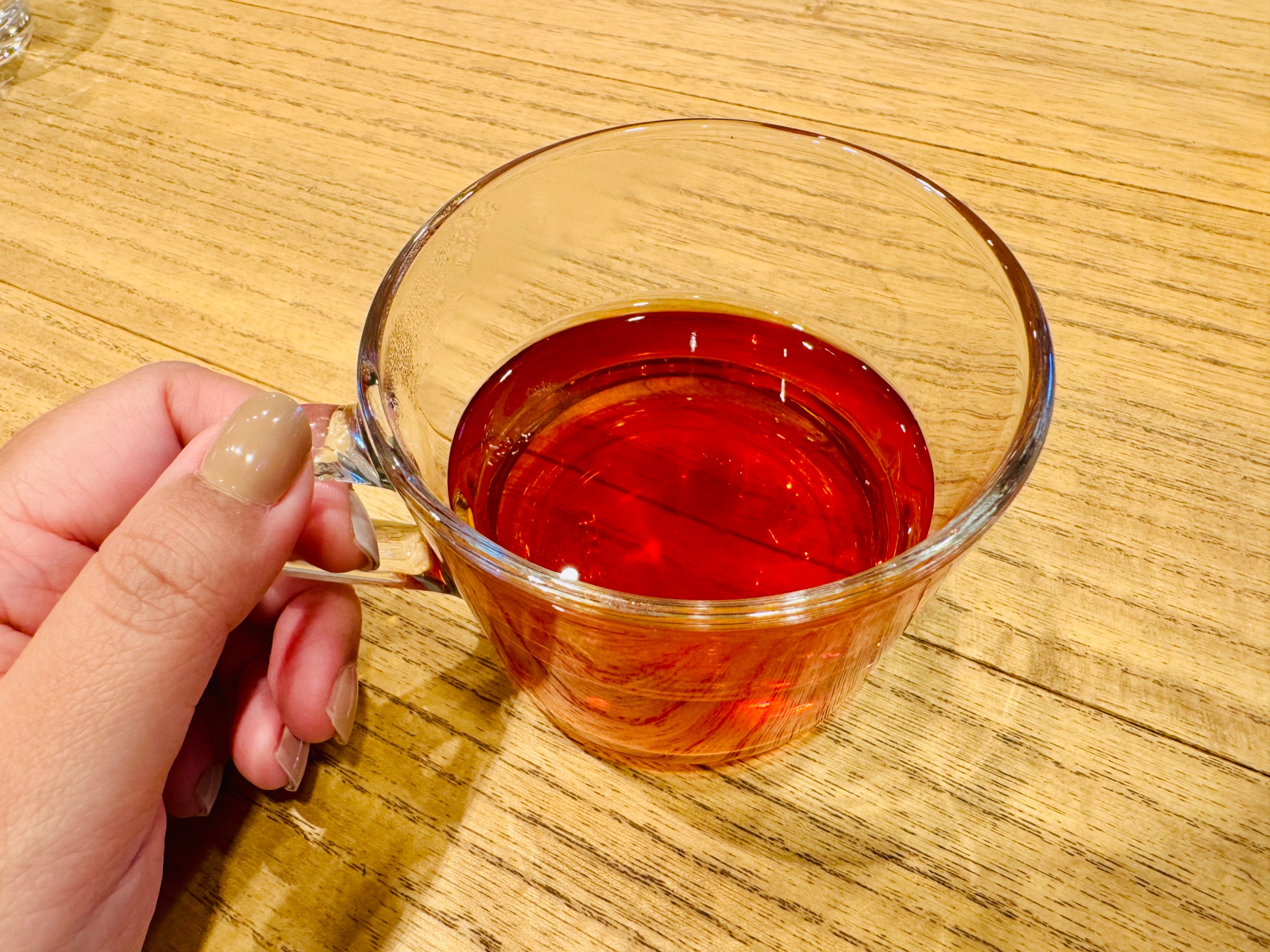 I had tea to end a good meal