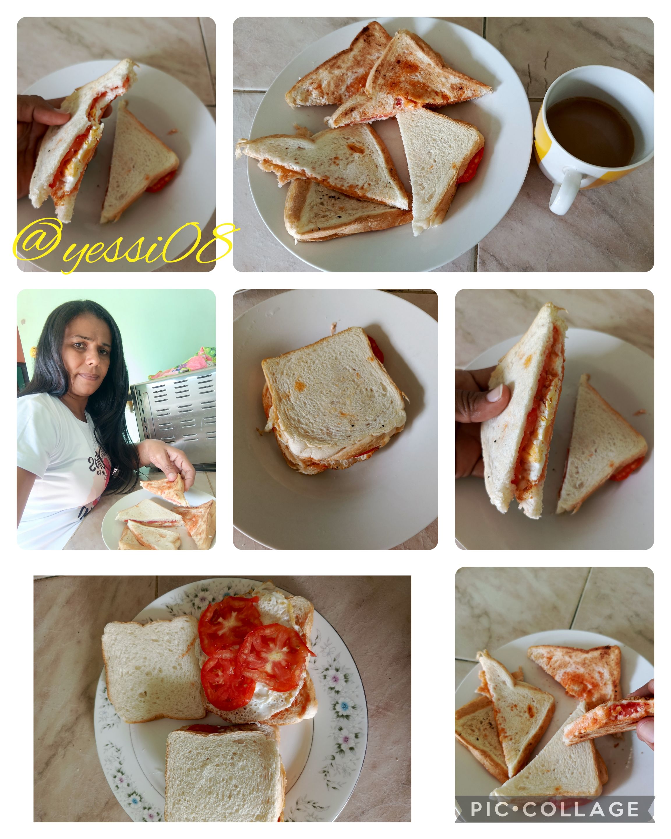 Esp/Eng Making delicious sandwiches with what I have at home 😋