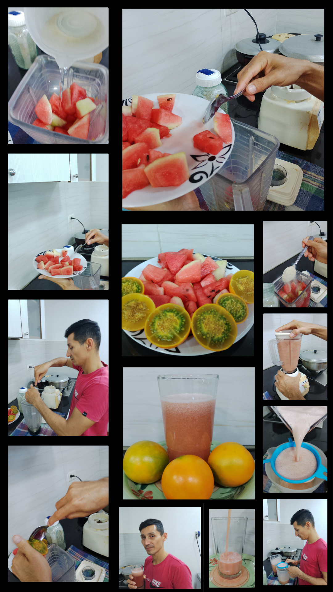 Historia de Instagram Collage Fotos Verano Elegante Negro.png