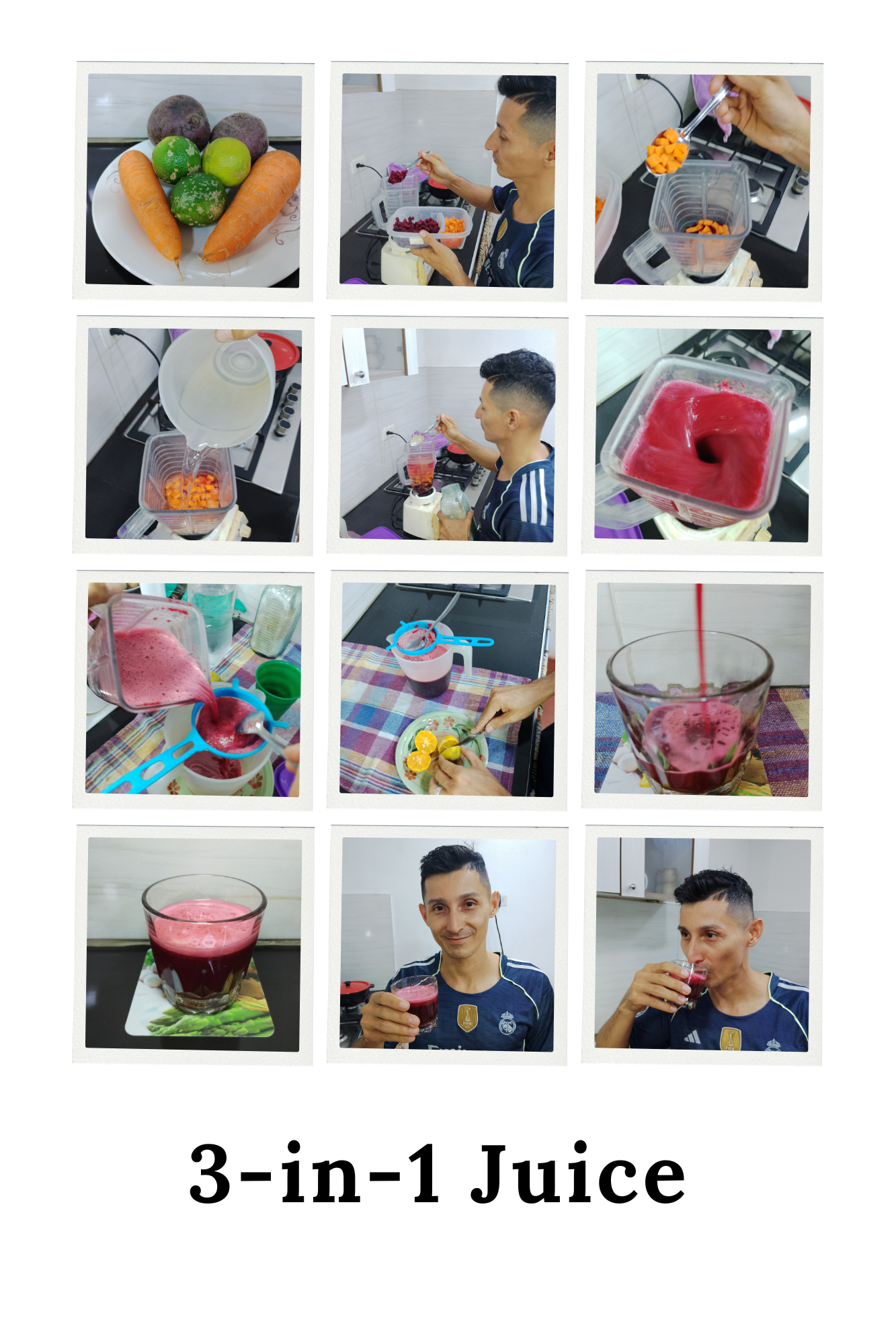 Collage De Fotos Felicitación De Cumpleaños Cuadrícula De Fotos Clásico Blanco y Negro (2).png