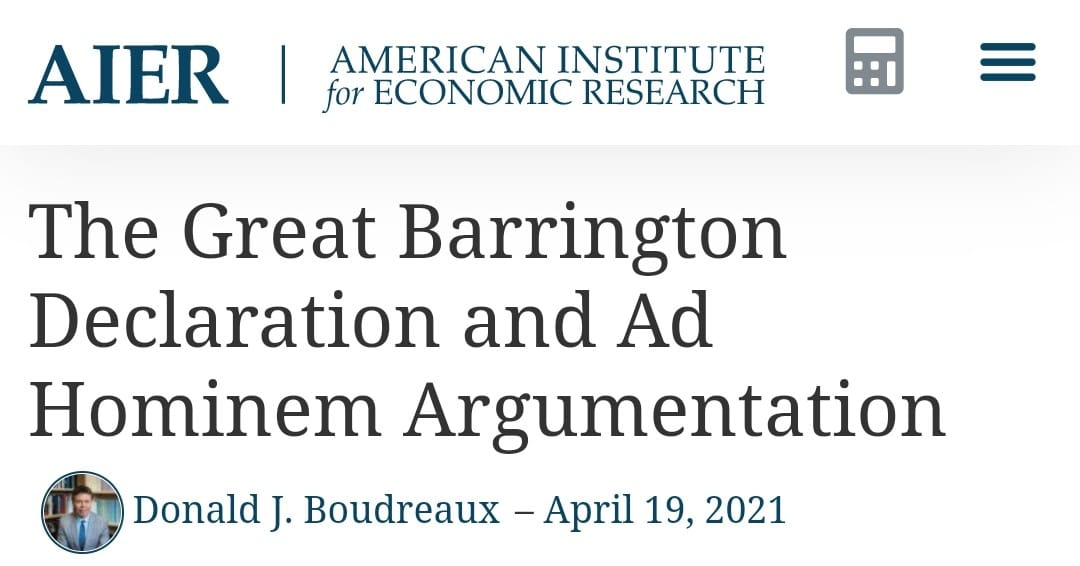 https://www.aier.org/article/the-great-barrington-declaration-and-ad-hominem-argumentation/